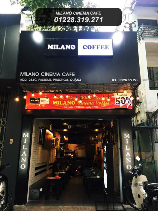 MILANO CINEMA Cafe – 264c Pasteur, phường 8,Quận 3