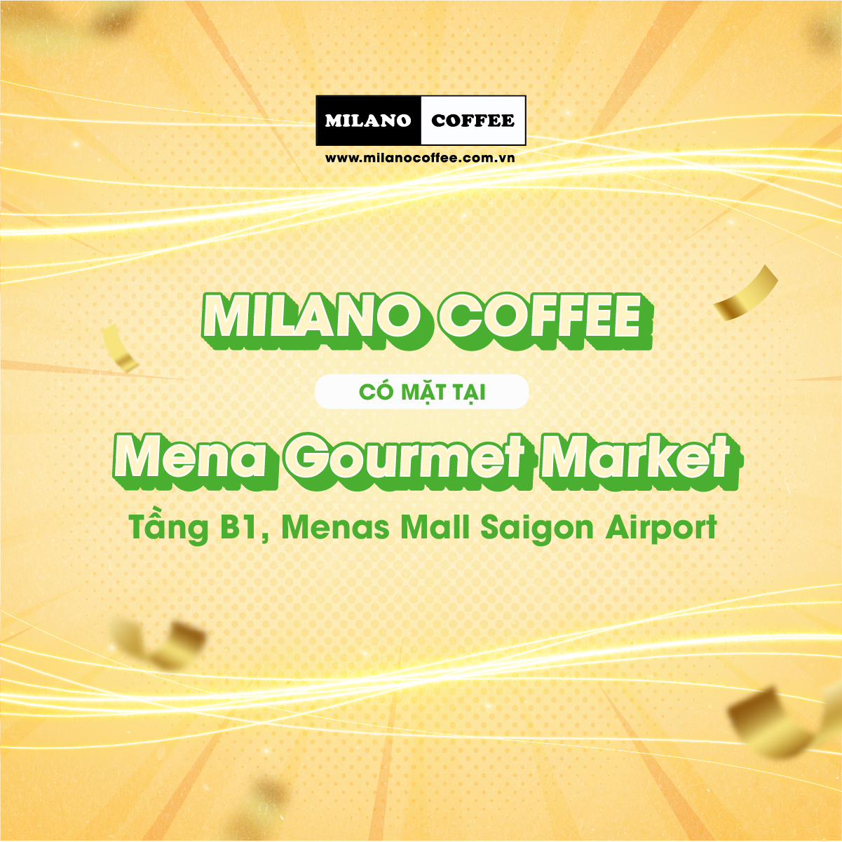 MILANO COFFEE MỞ RỘNG HỆ THỐNG BÁN LẺ TẠI MENA GOURMET MARKET